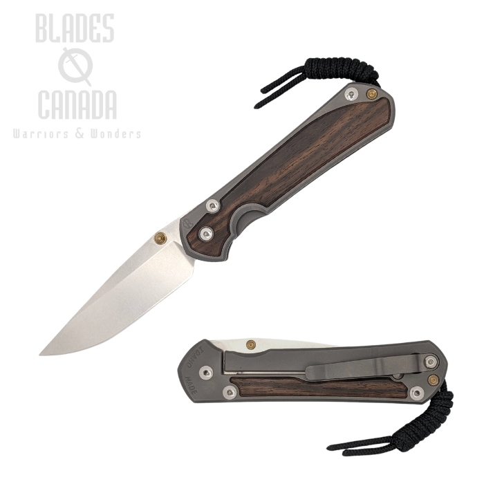 Chris Reeve Large Sebenza 31 Framelock Folding Knife, CPM Magnacut, Macassar Ebony